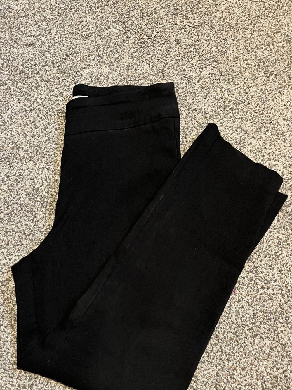 Counterparts Silver Black Stretch Pull On Pants Petite 10